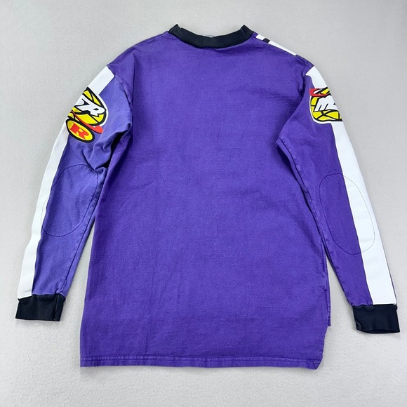 VTG MSR Motocross Racing Shirt Mens Medium Purple 90s World Tour L/S Rare USA - Picture 3 of 9